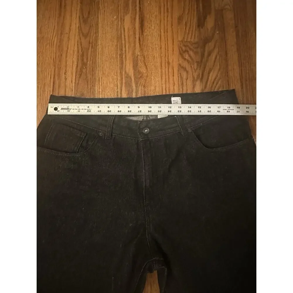 Rocawear Y2K Dark Denim Jeans Black Size 38 X 32 106830 Baggy Wide Leg Pants